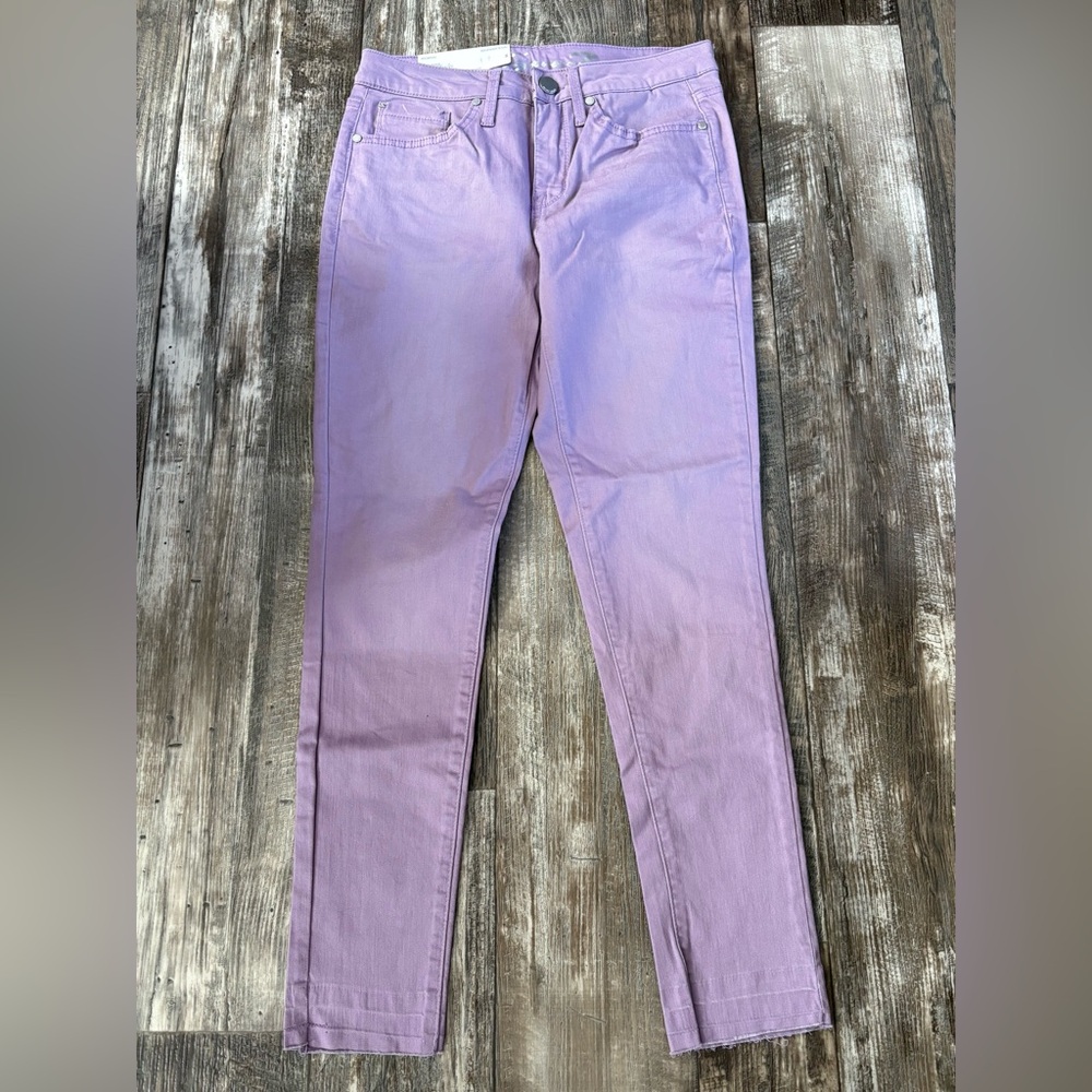 Seven7 Lavender/Pastel Purple High-Rise Skinny Jeans